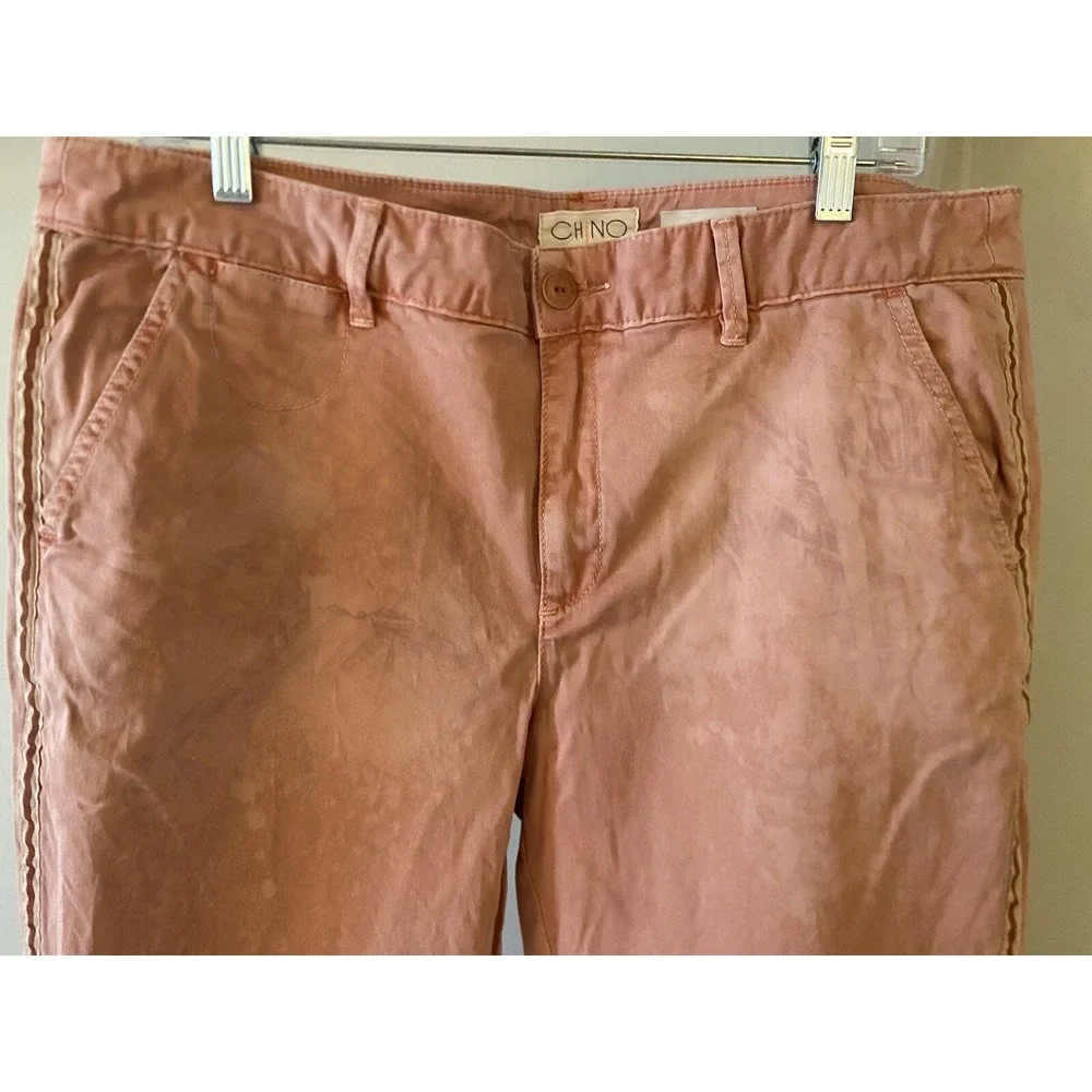 Anthropologie Relaxed Chino Pants Rose Pink‎ 32